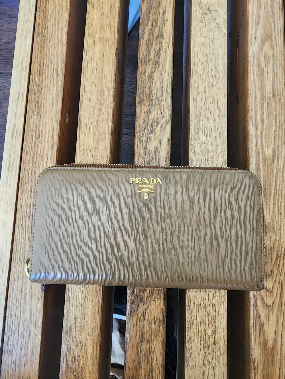 PRADA Saffiano Zip Wallet